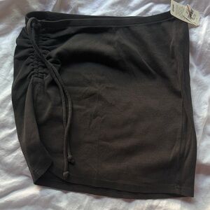 Aerie Black Ruched Skirt
